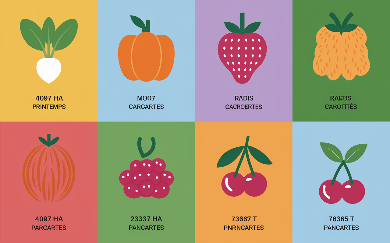 Calendrier des fruits et légumes de printemps : sélection mois par mois