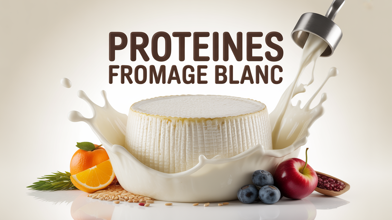 Bol de fromage blanc avec fruits et graines, proteines fromage blanc