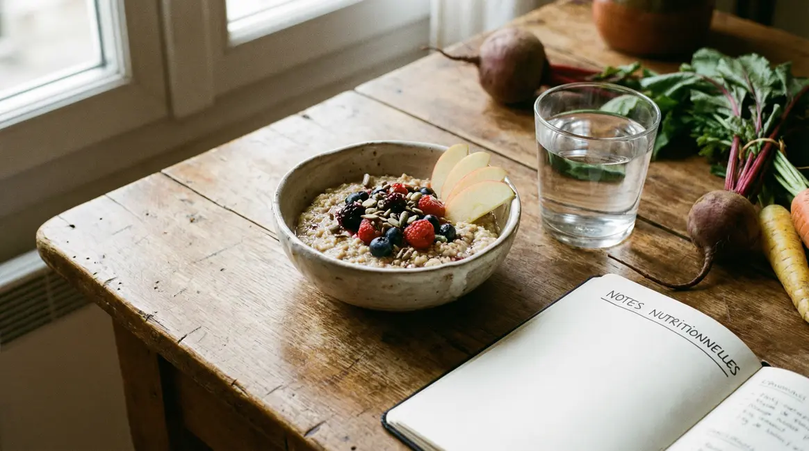 Bol de flocons d avoine legumes carnet nutrition