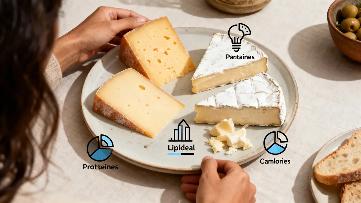 protéines lipides calories fromages équilibres nutrition