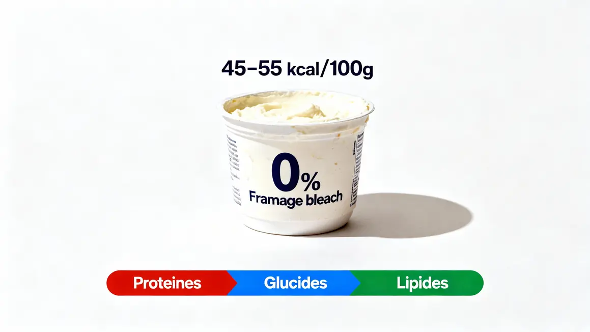tableau calories fromage blanc 0 pourcentage
