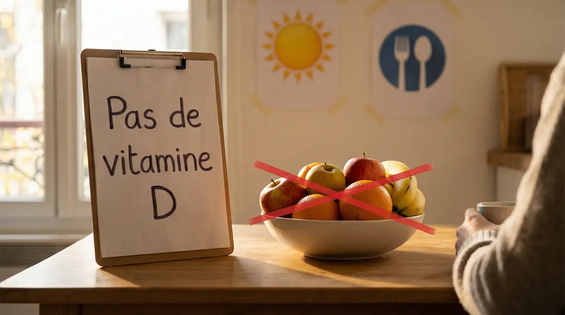 Fruits barrés sans vitamine D nutrition soleil