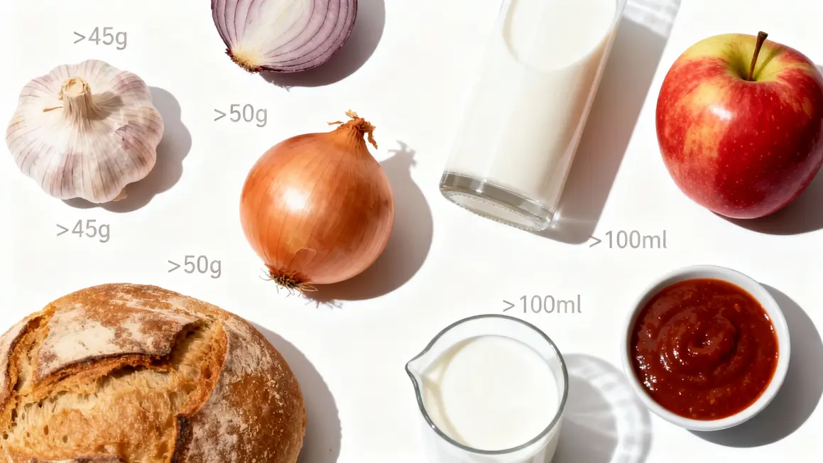 régime FODMAP aliments à risque liste