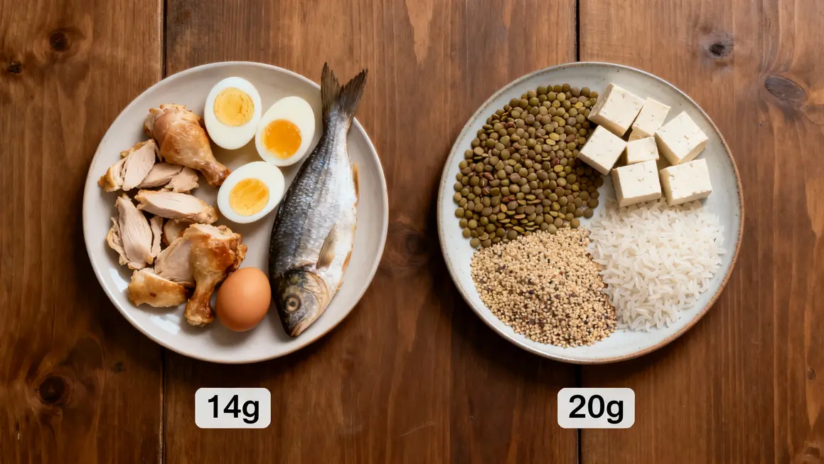 assiettes protéines animales végétales chiffres comparatif