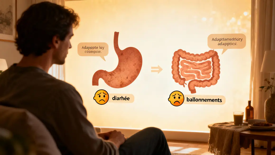 Visuel effets secondaires Fortimel digestion ballonnements diarrhee