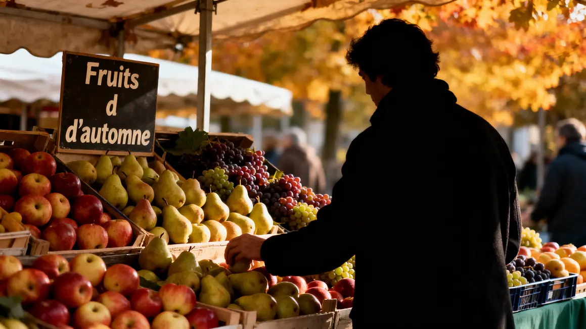 Etal fruits automne marché