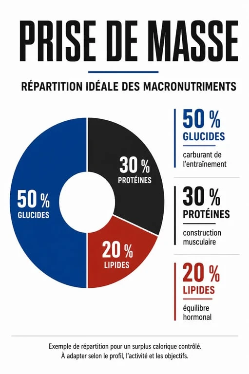 Répartition des macronutriments pour une prise de masse musculaire efficace